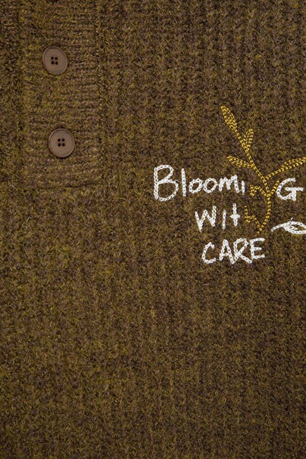 Düğmeli yaka kazak - 7