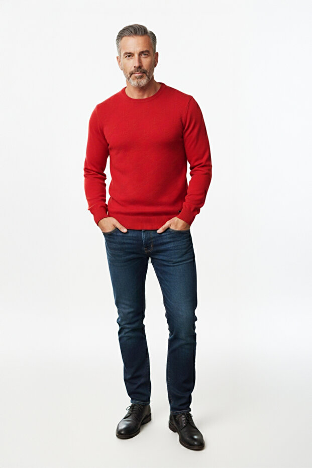 سترة رجالية بياقة دائرية ونقشة هندسية - 2