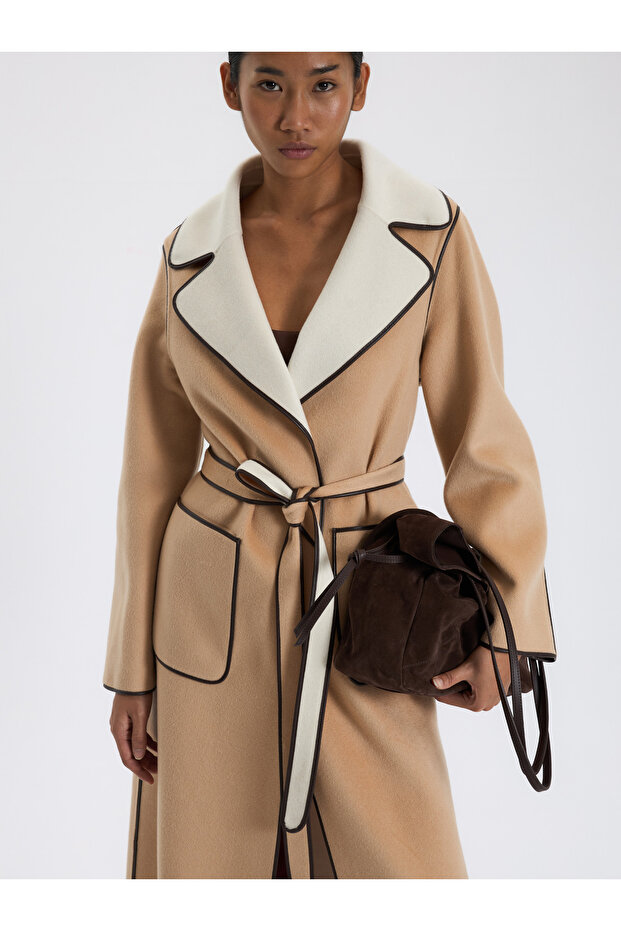 Kontrast Biyeli Cepli Kaban - 5