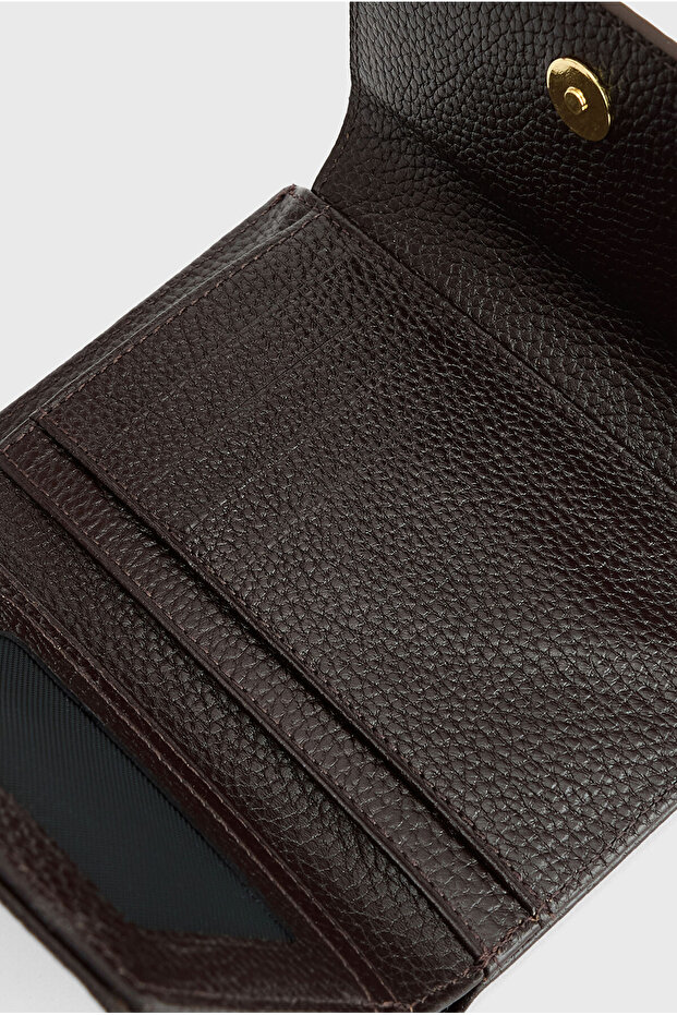 Deri Logolu Cüzdan - 2