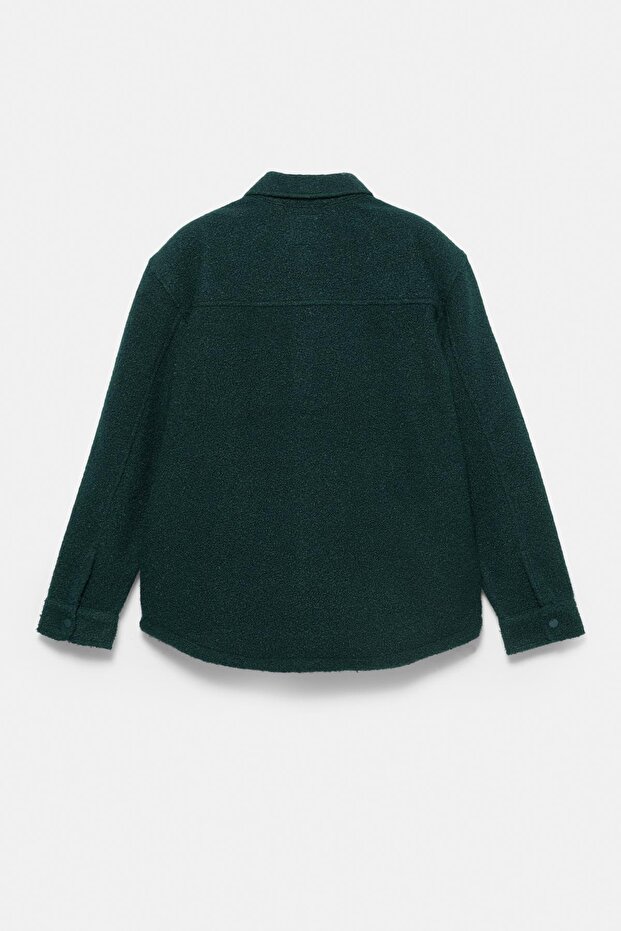 Suni yünlü ince ceket - 7