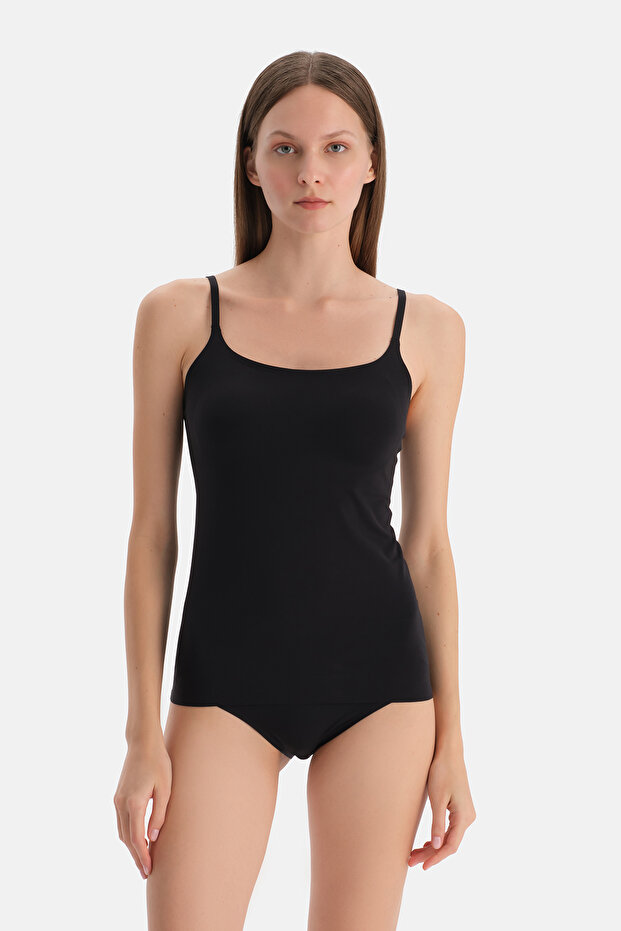 Siyah Basıc Cool Touch Atlet - 4