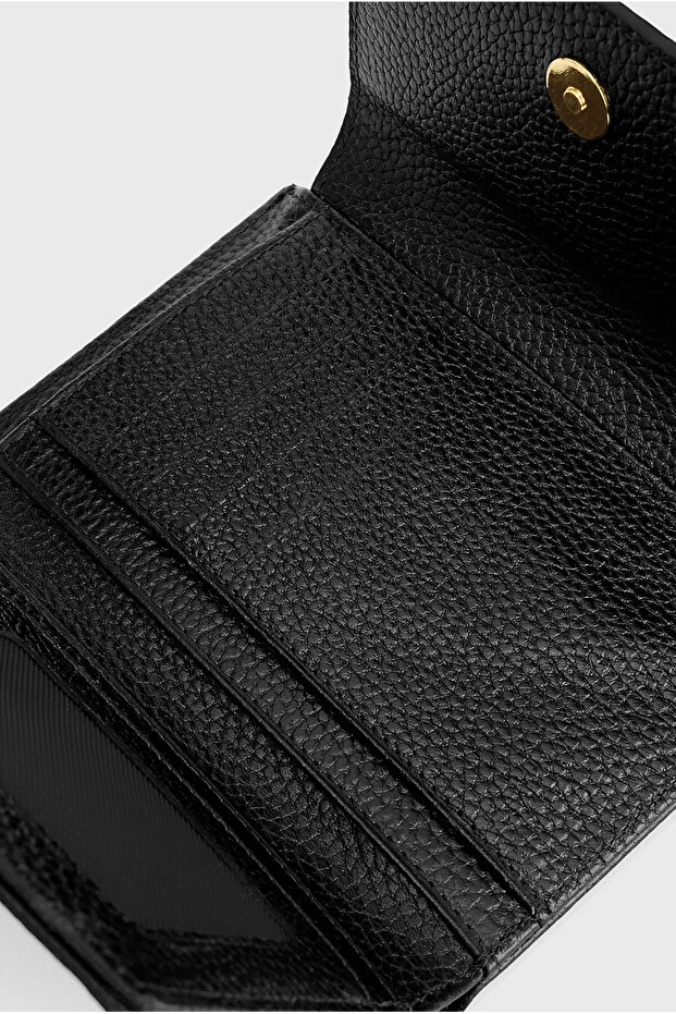 Deri Logolu Cüzdan - 2