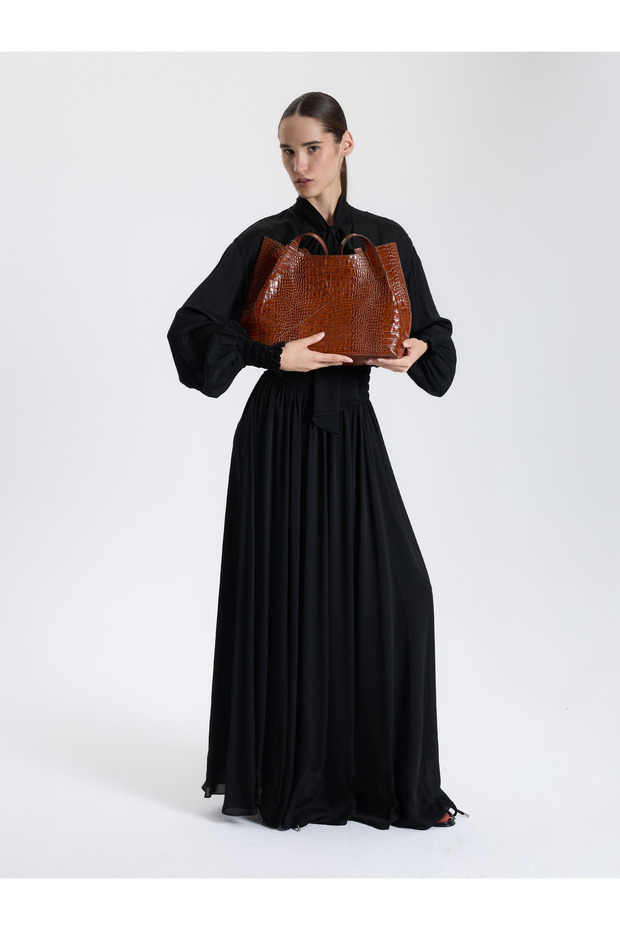 Crocodile Skin Look Bag