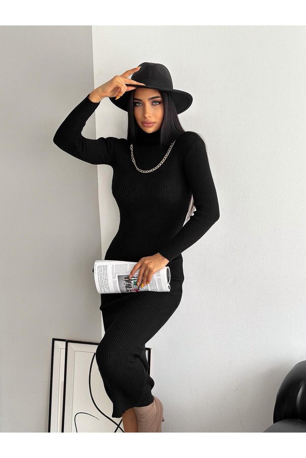 Women's Chain Detailed Long Knitwear