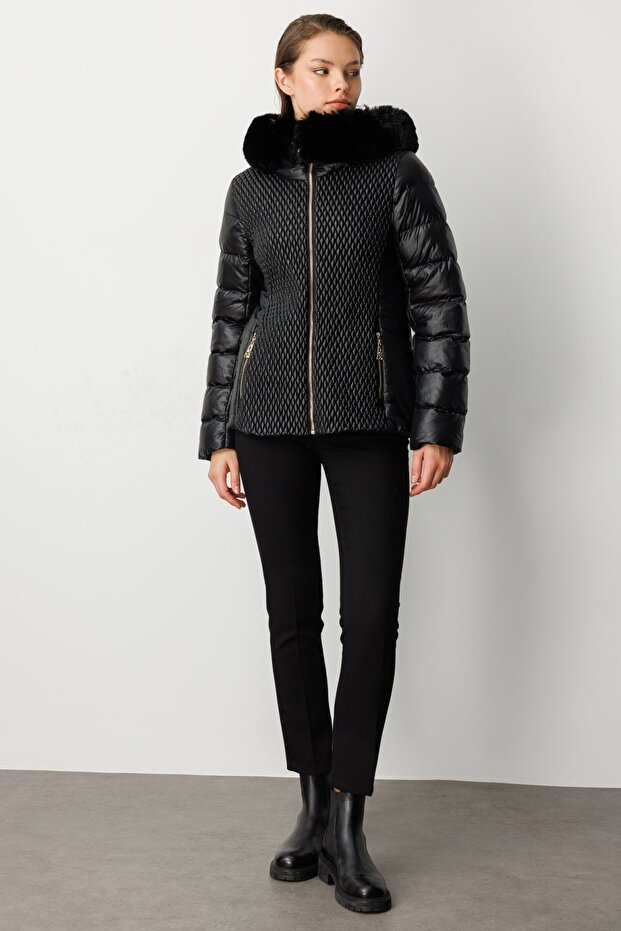 Kapüşonlu Şişme Mont - 4