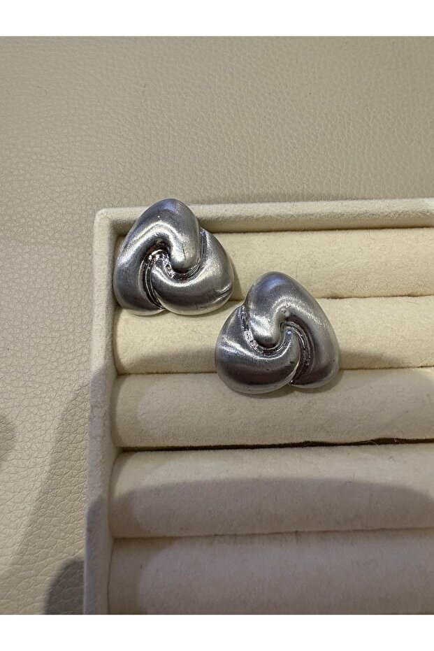 Matte Gray Earrings - 1