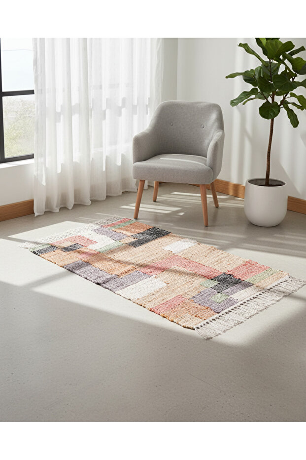 دوريه منسوج من القطن متعدد الألوان - 1