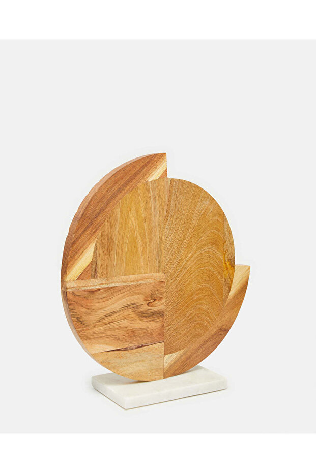 Brown Midmod Round Décor Accent - 5