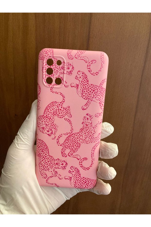 Samsung Galaxy A31 Leopard Printed Velvet Phone Case