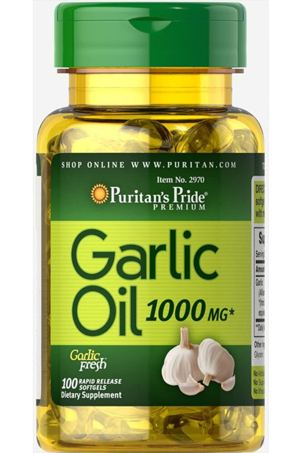 Garlic Oil 1000 Mg (100 Rapid Release Softgels)