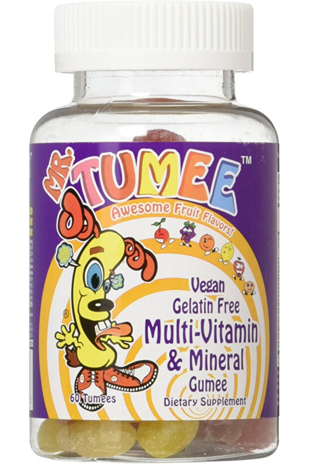 Mr. Tumee Multivitamin & Mineral Gumee,Multiflavors, 60 Count