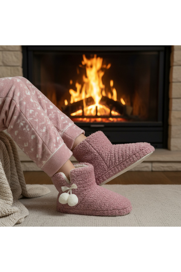 Pembe Panduf Kadın Ev Botu - 1
