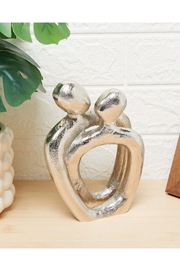لمسة ديكور زوجية فضية متوسطة الحجم - 3