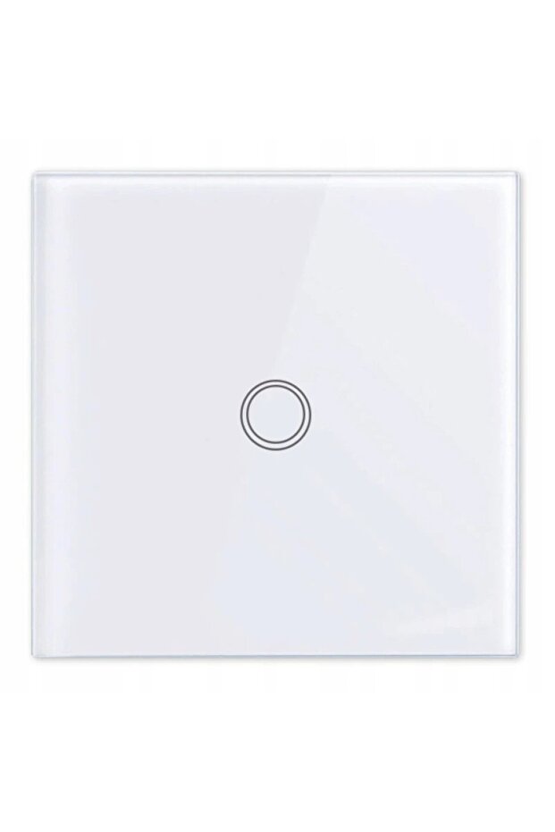Simple touch switch, LED indicator, recessed, white color - 5