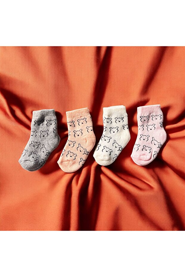 جوارب منقوشة (4 قطع) - 1