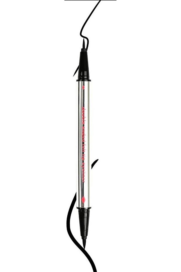 Double Ended Felt Tip Black Eyeliner Pen: Black