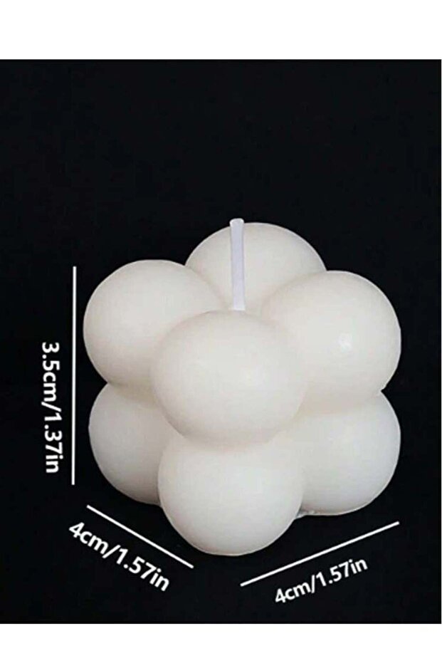 مجموعة شموع معطرة على شكل فقاعة 12 قطعة - 4