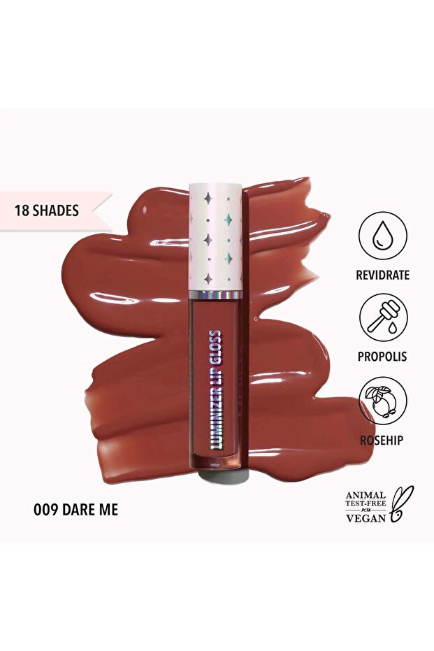 LLG 009- Luminizer Lip Gloss (009, Dare Me)