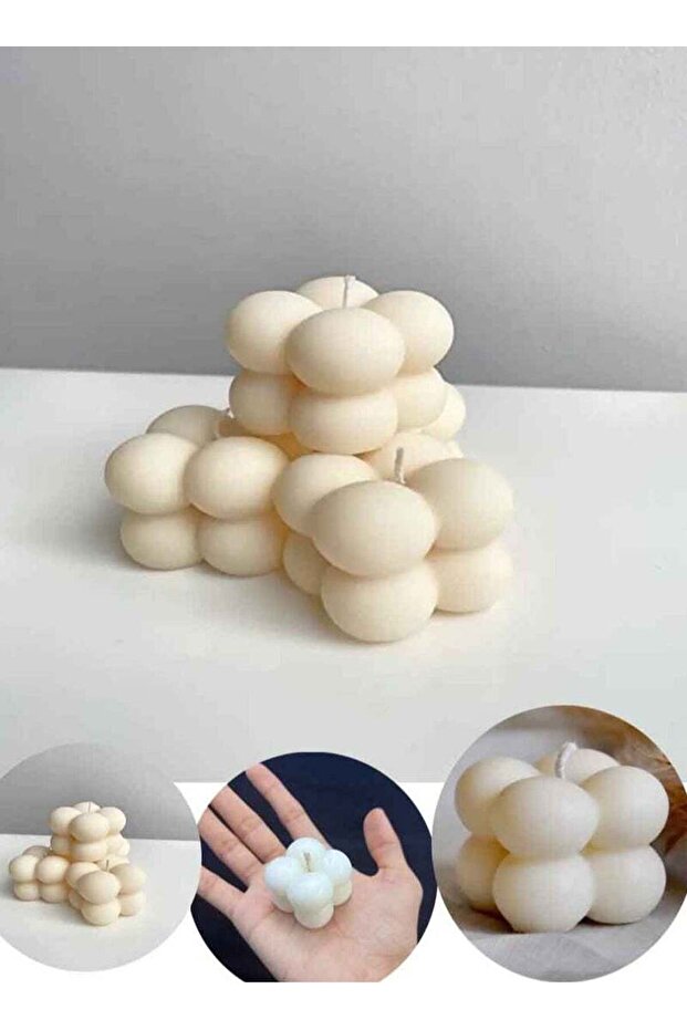 مجموعة شموع معطرة على شكل فقاعة 12 قطعة - 2