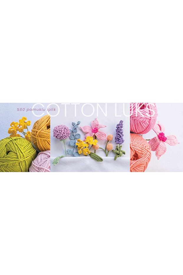 Cotton Lüks El Örgü İpliği 100 Gr 3 ADET Renk No: 97572 FUŞYA - 5