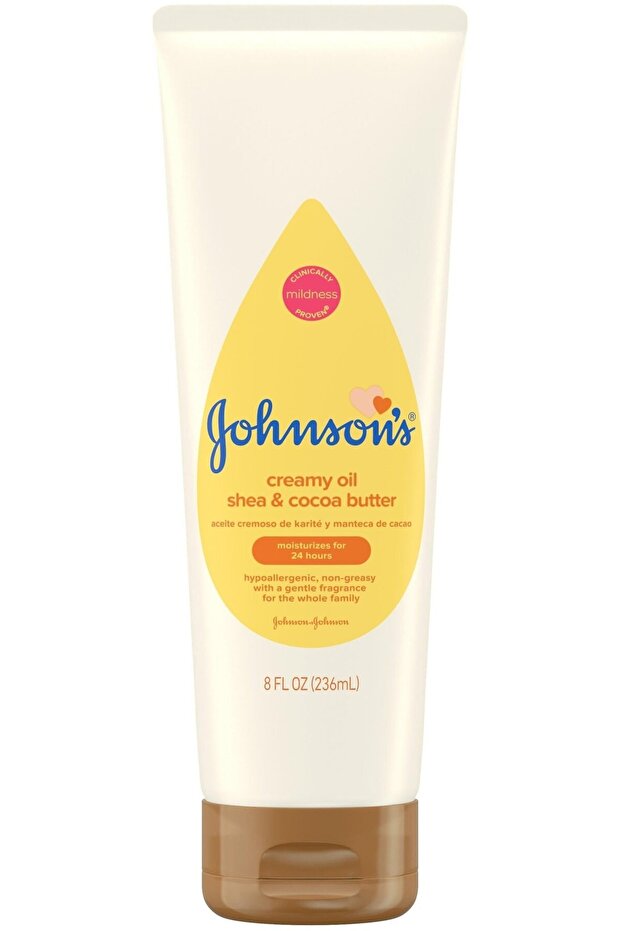 creamy oil for baby with shea & cocoa butter, 8 oz