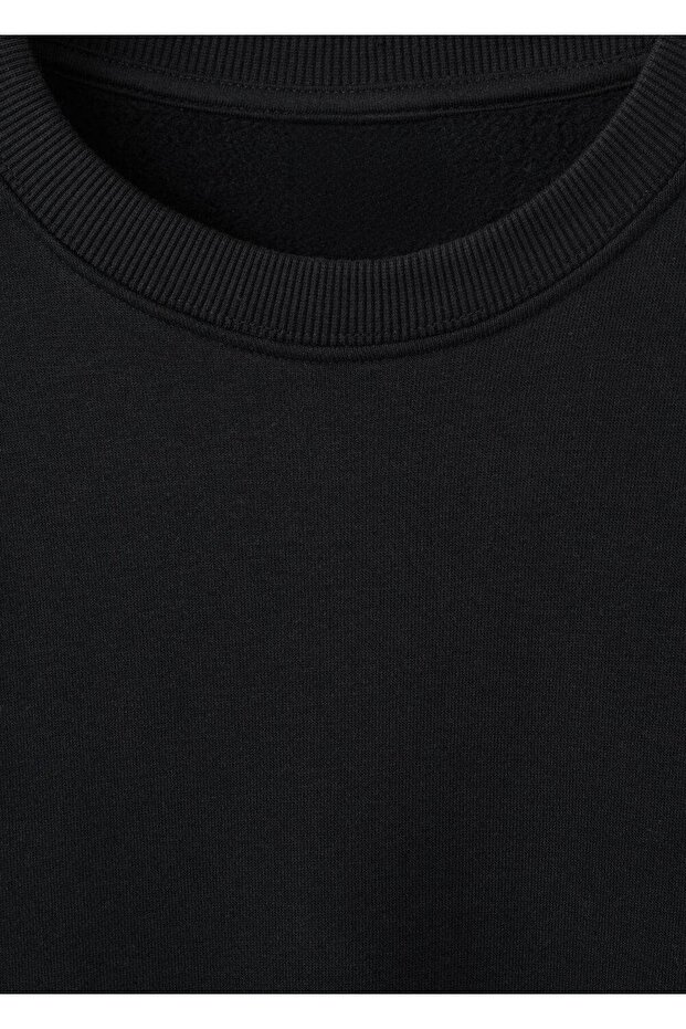 Regular kesim pamuklu sweatshirt - 5