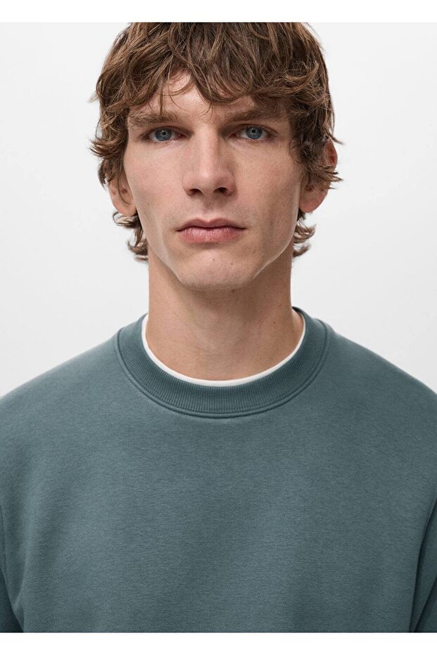 Regular kesim pamuklu sweatshirt - 6