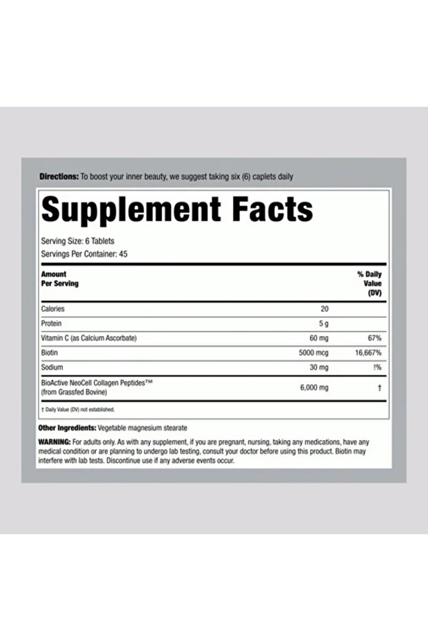 Grassfed Collagen Peptides 270 Tablet - 5