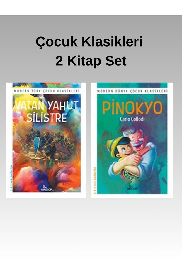 2 Kitap / Pinokyo - Vatan Yahut Silistre (Çocuk Klasikleri)