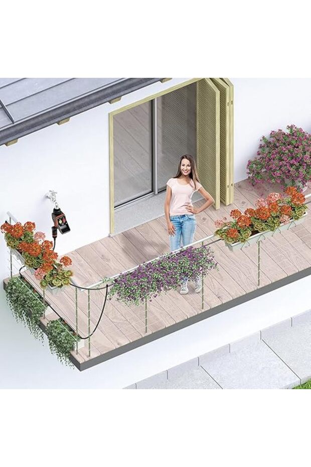 90763 نظام الري بالتنقيط Tımer Kıt 20 Pratıco كامل - 5