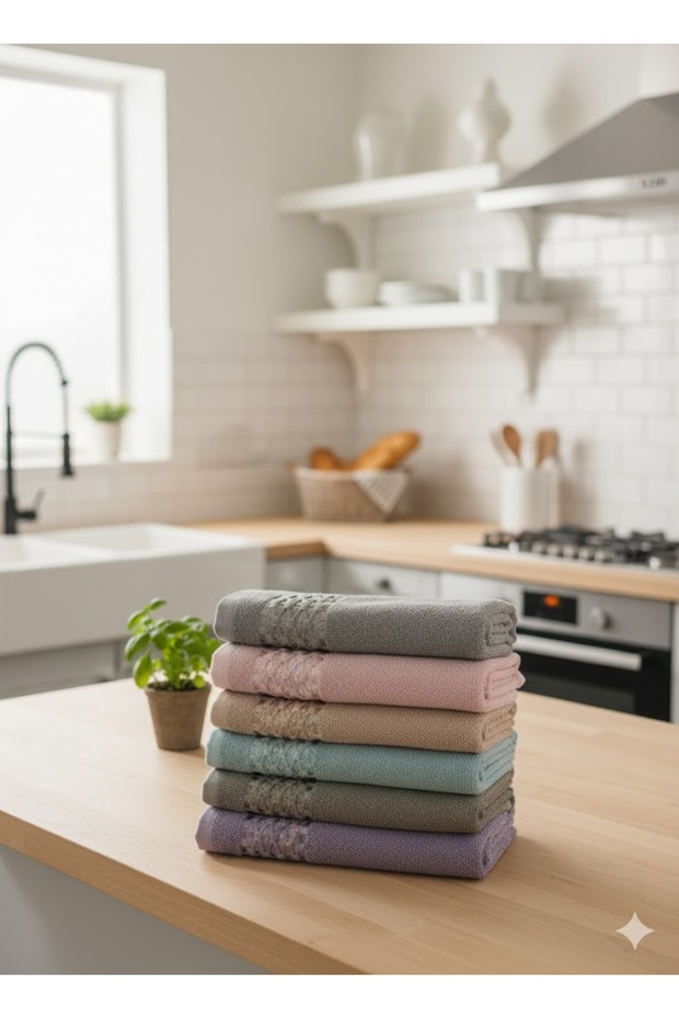6 Kitchen Towels 30X50