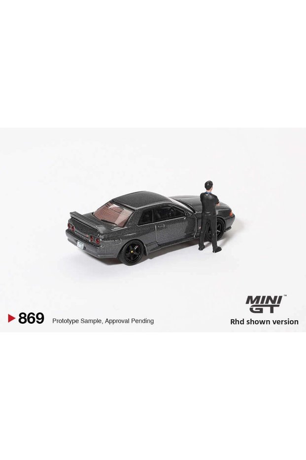 Mini Gt Mgt00869 1 64 Nissan Skyline Gt R R32 Gunmetal W Matsuda 