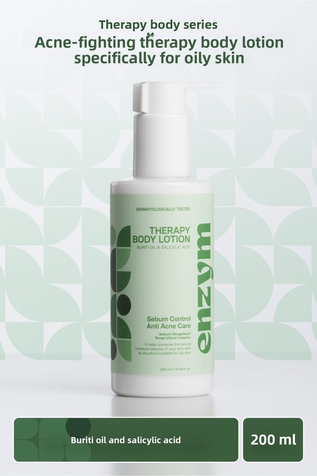 Anti-Acne, Sebum Balancing Body Lotion for Oily Skin 200 ml (Salicylic Acid)