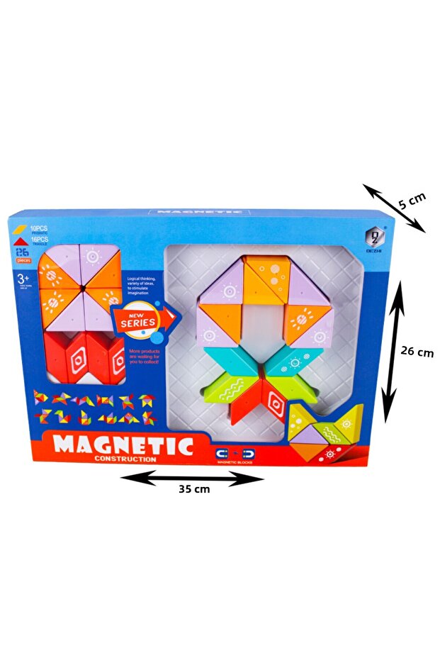 Kzl 26 Pieces Magnetic Intelligence Blocks Hd375A