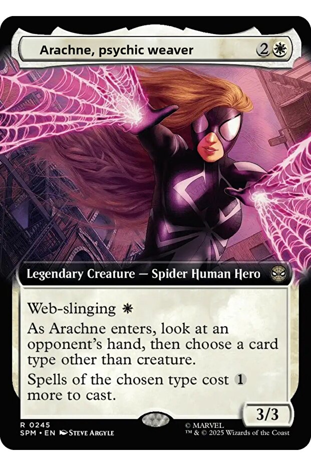 Arachne، Psionic Weaver Foil R-0245 بطاقة لعبة مرخصة