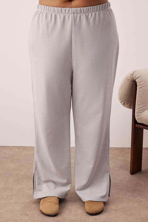 Szary dres z rozcięciami na nogawkach, duże rozmiary TBBAW23AI00055 - 3