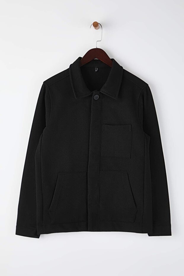 Siyah Regular Erkek Mont TMNAW26MO00033 - 5