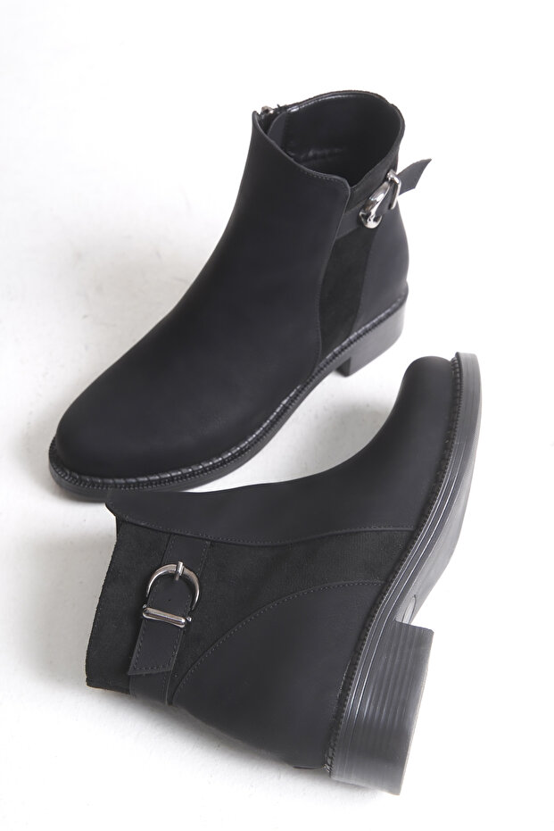 Giselnath Kadın Bot 0012070 Mat Siyah - 7