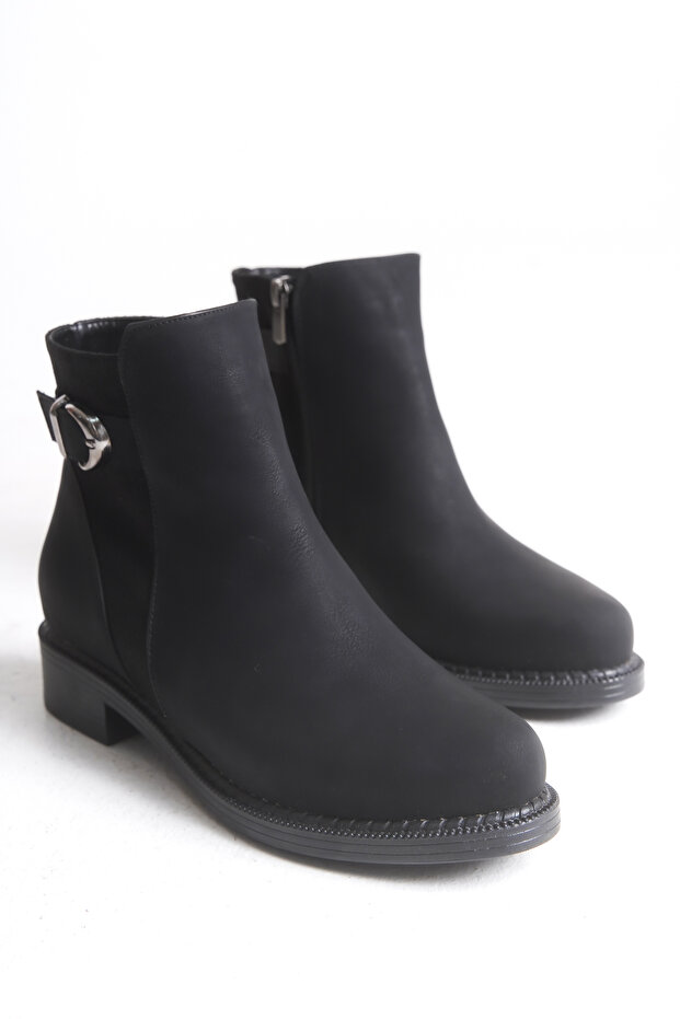 Giselnath Kadın Bot 0012070 Mat Siyah - 6