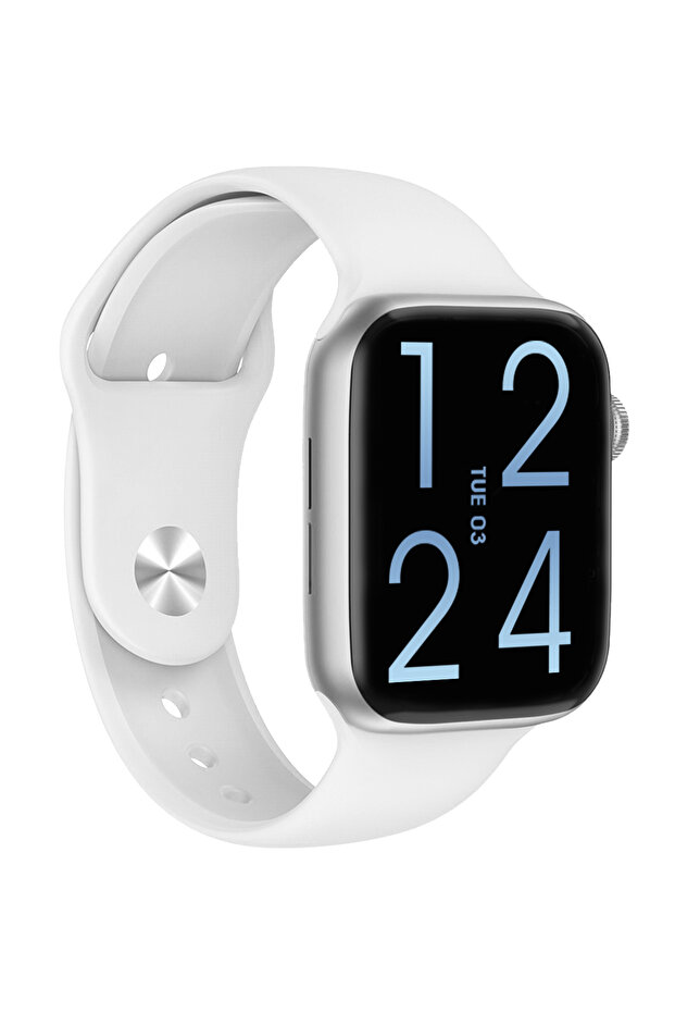 FC Smart S10 Max – Bluetooth Arama, Spor Modları, Alüminyum Kasa Akıllı Saat Gümüş-Beyaz - 2