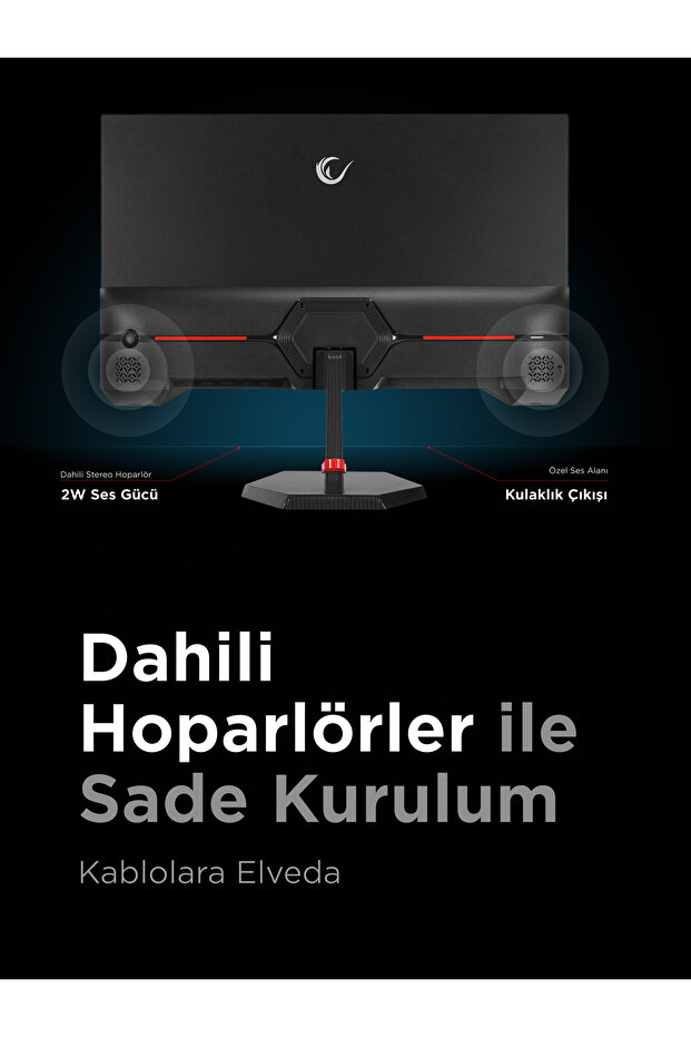 Crimson CR25R300F 25 300Hz 1ms CSOT FAST IPS FHD Freesync/G-Sync PC Flat Oyuncu Monitörü - 6