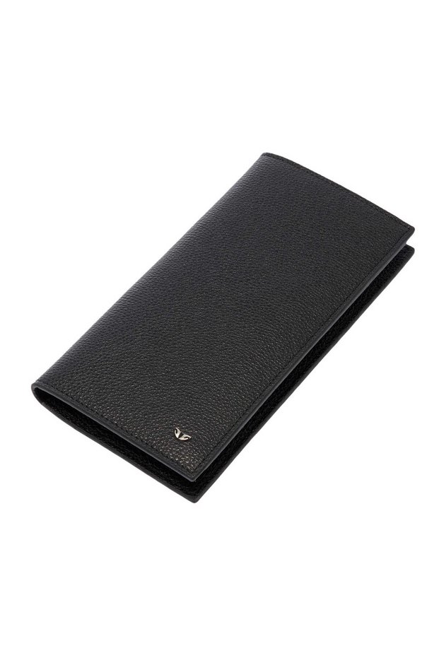Black Genuine Leather Men's Wallet - S1Ce00001669-U9G