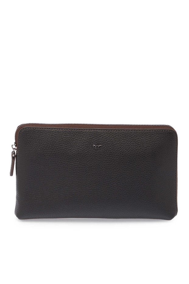 Brown Genuine Leather Men's Portfolio Bag Pieces - S1Pc00021517-A42