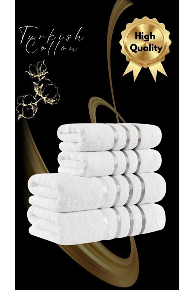 Bath Towel Set 4 Pieces Bale Premium - 70X140Cm X2 / 50X90Cm X2