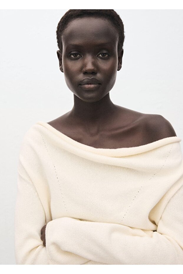 Degaje yakalı kazak - 6