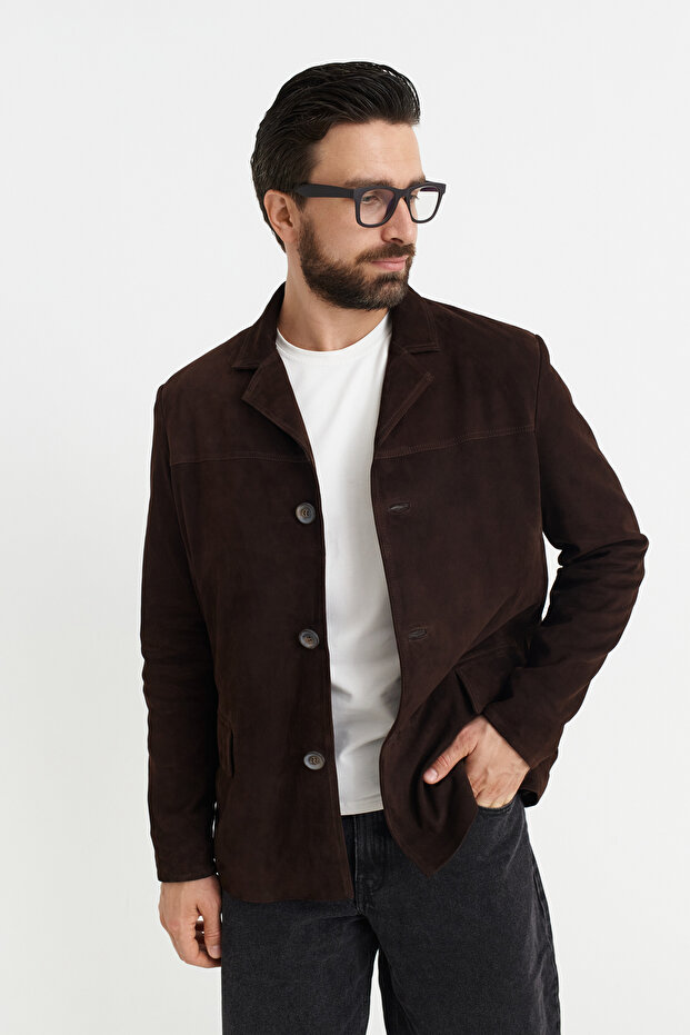 Suet Blazer Ceket - 1