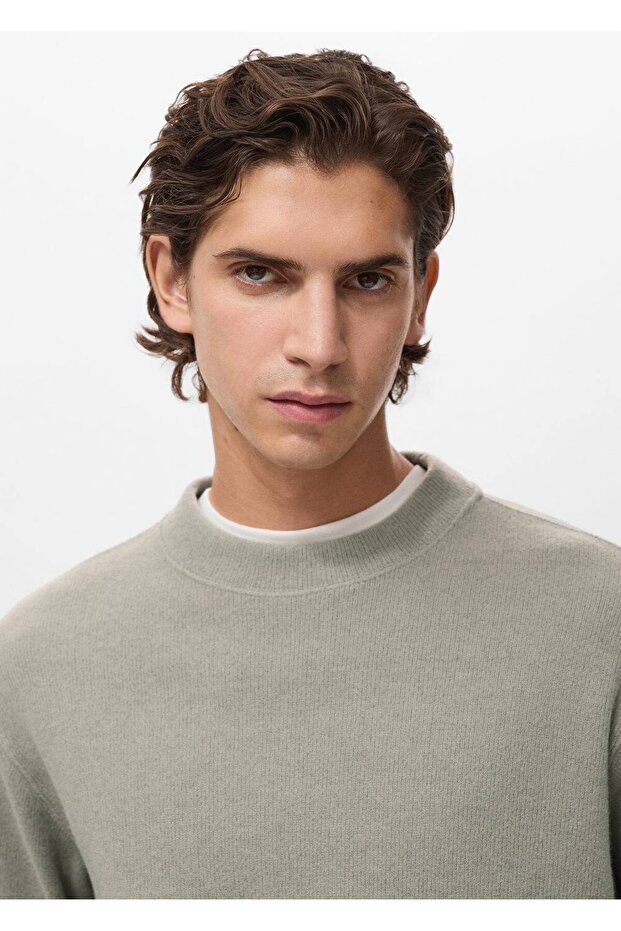 Düz kesim regular fit triko sweatshirt - 6