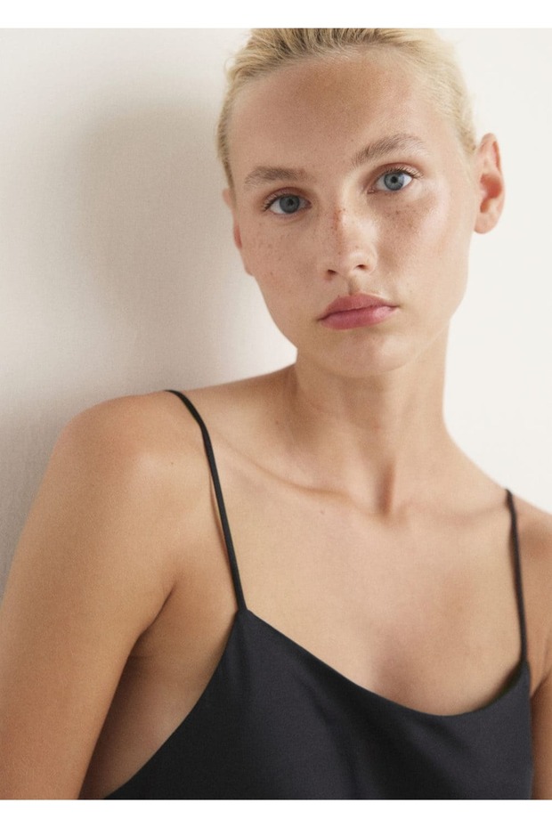 Saten midi gecelik - 8