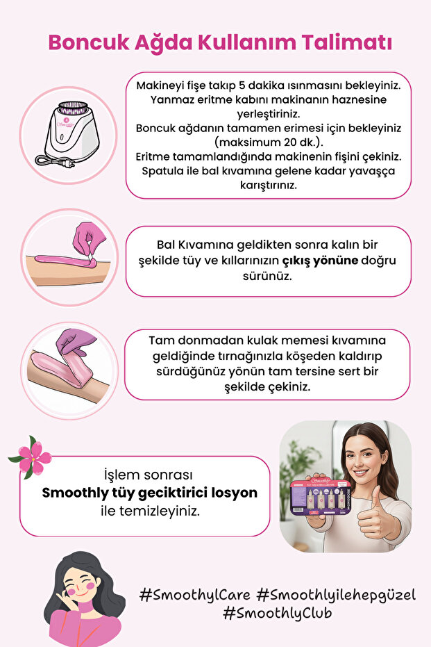 2 x Pudralı Soyulabilen Boncuk Ağda + Premium Ağda Isıtıcı Makine + Ağda Yağı+ Spatula Seti - 8